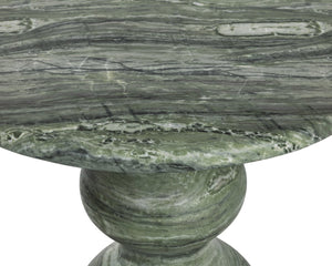 Sunpan RAUL Bistro Table - Elegant Marble-Look Design in Sage - Perfect for Small Spaces & Dining Nooks 112721