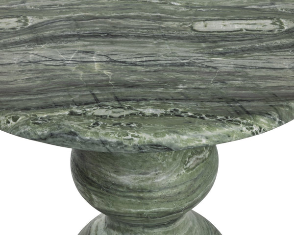 Sunpan RAUL Bistro Table - Elegant Marble-Look Design in Sage - Perfect for Small Spaces & Dining Nooks 112721