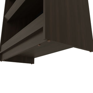 English Elm Wengue 3-Tier Shoe Rack with Open Storage Shelf — Sturdy Wood-Frame Organizer for Entryway & Décor (39.25"H) B062P323163