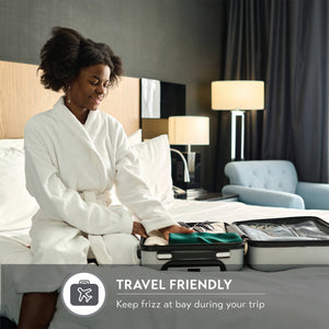 JLA Home Madison Park Essentials - Luxury Satin Pillowcases Set for Skin & Hair Protection, Wrinkle-Resistant, OEKO-TEX Certified Emerald MPE21-1149