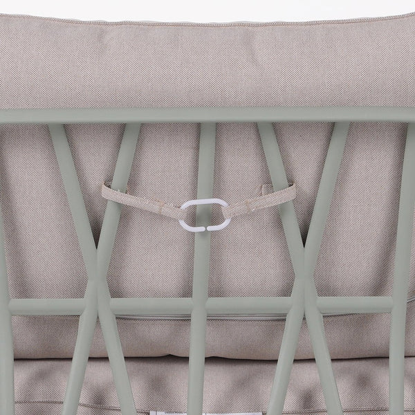 English Elm Christopher Knight Home® - Huron Outdoor PP Club Chair with Waterproof Olefin Cushions, Durable Plastic Frame and Iron Legs - Weather-Resistant Patio Seating Set Beige,Light Green N775P178198G