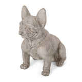 Christopher Knight Home® - Noble House - Delamore Outdoor French Bulldog Garden Statue