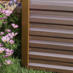 English Elm Outsunny Galvanized Steel Raised Garden Bed with Safety Edging for Herbs and Veggies W2225P174432