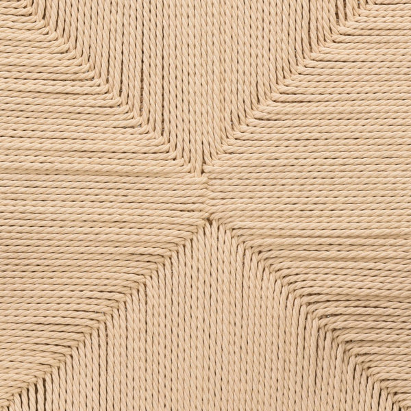 English Elm Wood Foldable Dining Chair Set of 2 with Woven Rattan Seat, Teak Finish, Comfortable Padded Design Beige,Walnut Brown T3623P380496