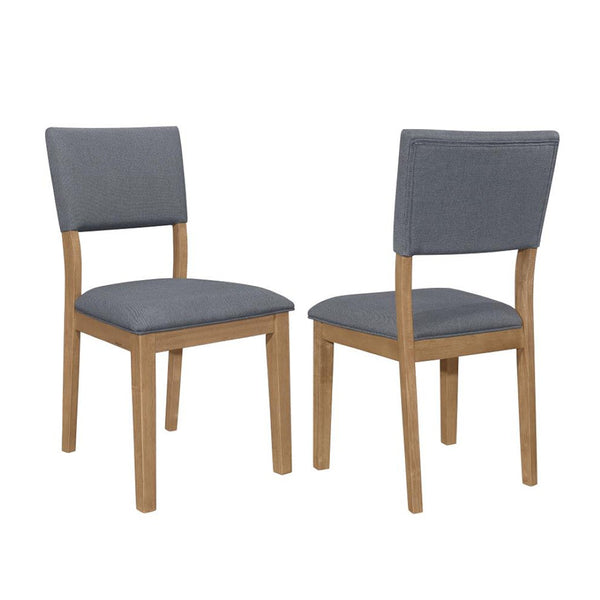 English Elm Set Of 2 Blue Fabric Upholstered Dining Chairs - Modern Farmhouse Style With Comfort & Durability B016P227282-GIGA
