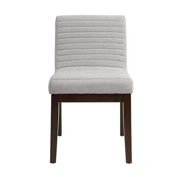English Elm Edwyn Gray Linen Side Chair Set of 2 — Plush Padded Seats, Solid Rubberwood Frame, Stylish Dining Accent B2726P246614