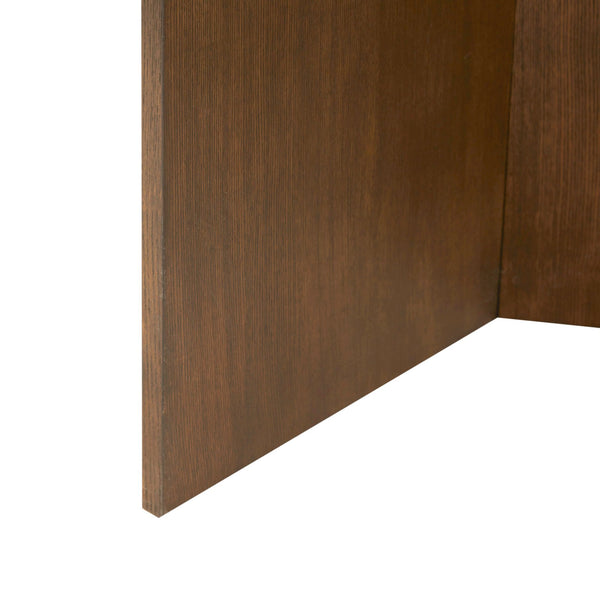 JLA Home Martha Stewart - Round Sadie Coffee Table — Walnut Starburst Veneer Top, Minimalist Modern Design, Durable Finish MT120-0150U1