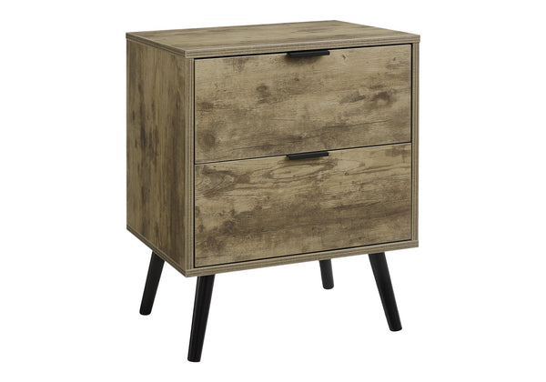 English Elm Accent Side Table Rustic Grey Laminate Compact Storage Cabinet Transitional Bedroom B2710P461695