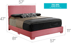 English Elm Charming Velvet Twin Bed with Hidden Storage Drawers, Casual Solid Frame, Easy Assembly Comfort Pink 4 L x 33 W x 60 H B078108086