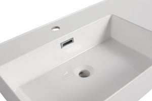 English Elm 60 Resin 60 Inch Gel-Coated Vanity Top in American White Oak Finish — Lightweight, Durable, Eco-Safe Design W1972P186778
