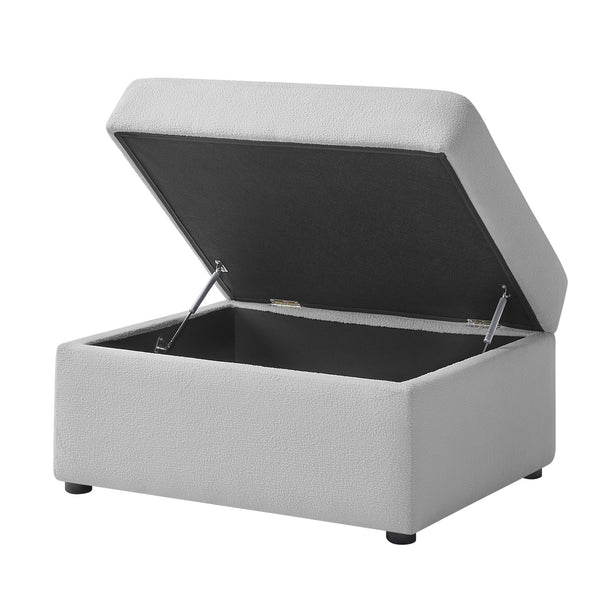 English Elm Chauncy Modular Three Piece Chofa with Storage Ottoman for Cozy Living Spaces B050S00036