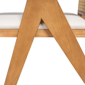 English Elm Christopher Knight Home® - Chandigarh Arm Dining Chairs Set Of 2 - Stylish Cane Upholstered Kitchen Chairs With Comfort & Charm N768P241396N