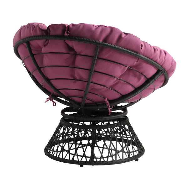OSP Home Furnishings Papasan Chair Purple