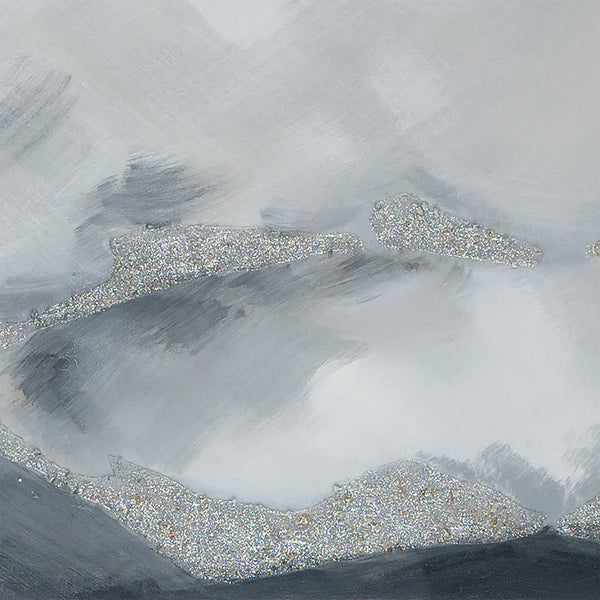 English Elm 70.9X19.7" 'See The Vision' Hand-Painted Gray Landscape Wall Art For Calming Home Décor & Focal Point W2078P313338