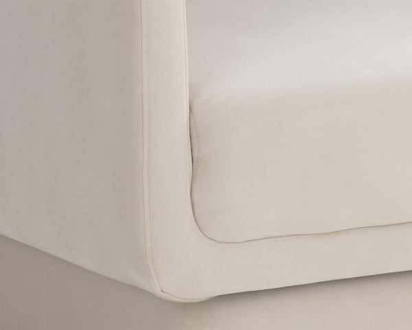 Sunpan Everton Lounge Chair - Classic Comfort with U-Shaped Arms and Floating Design for Modern Spaces Meg Taupe