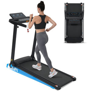 English Elm Treadmill Foldable Home Gym with 3hp Motor Incline Cushioned Belt and Bluetooth Speaker N728P337620B