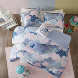 Cloud Casual Cotton Printed Duvet Cover Set