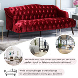 Christopher Knight Home® - Noble House - Adelia Modern Glam Tufted Velvet 3 Seater Sofa