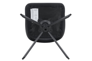 English Elm Dining Chairs Set Of 4 - Modern Swivel Design, Comfortable Pu Leather, Durable Metal Frame, Black W3493P347176