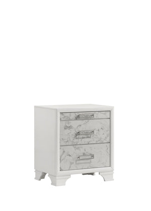 English Elm Soul Modern Style King 4Pc Bedroom Set With Usb Ports, Bluetooth Speakers & Elegant Marble Accents B009S01612-GIGA