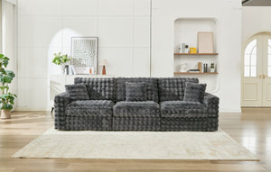 English Elm M5444 Modular Fabric Sofa Armless Chair In Dark Grey - Versatile, Stylish Seating For Any Space W1805S00139