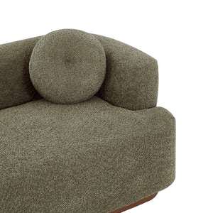 English Elm Compressed Three Seat Sofa with Rubberwood Base Polyester Upholstered Living Room Couch N771P392415F_N771P392416F