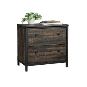 English Elm Lateral File Cabinet With Rustic Brown Finish - Spacious, Secure Storage For Home Or Office Use B356P367830