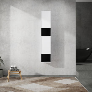 English Elm 12" Bathroom Side Cabinet - Wall-Mounted, Soft-Close Doors, Space-Saving Design For Modern Storage Solutions W999S00280