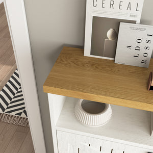 English Elm Multi-Functional Four-Layer Mdf Shoe Cabinet - Modern Minimalist Storage For Entryway Organization W3226P279088
