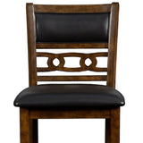 English Elm Hoyae Brown and Black Counter Chairs With Padded Seat (Set Of 2)