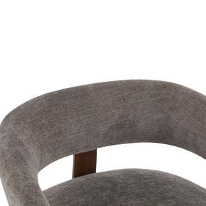 English Elm Christopher Knight Home® - accent Arm Chair with Bent Wood Legs and Plush Upholstery, Modern Minimalist Comfort & Stability Brown,Walnut 29 L x 27.75 W x 21 H N776P368458B