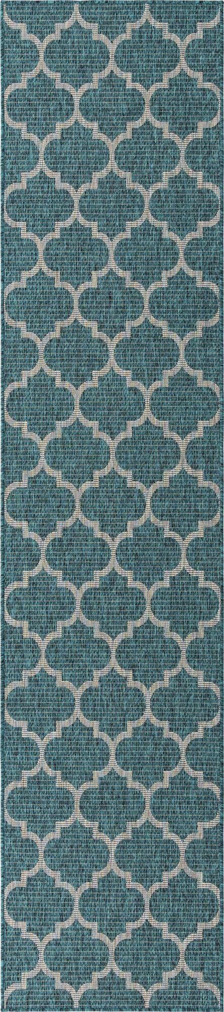 Outdoor Geometric Trellis Rug – Durable, Versatile, and Easy-Care Area