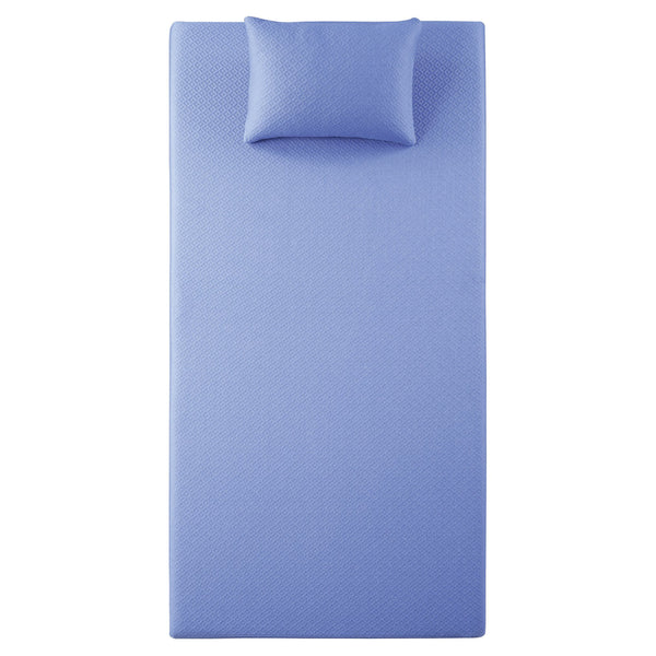 English Elm 7inch Gel-Infused Charcoal Memory Foam Twin Mattress and Pillow Set — Breathable Cover, Supportive Comfort for All Night Rest Blue 12.75 L x 12.75 W x 40.25 H B011P213349