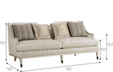 A.R.T. Furniture Harper Bezel Sofa 161501-7127AA Gray 161501-7127AA