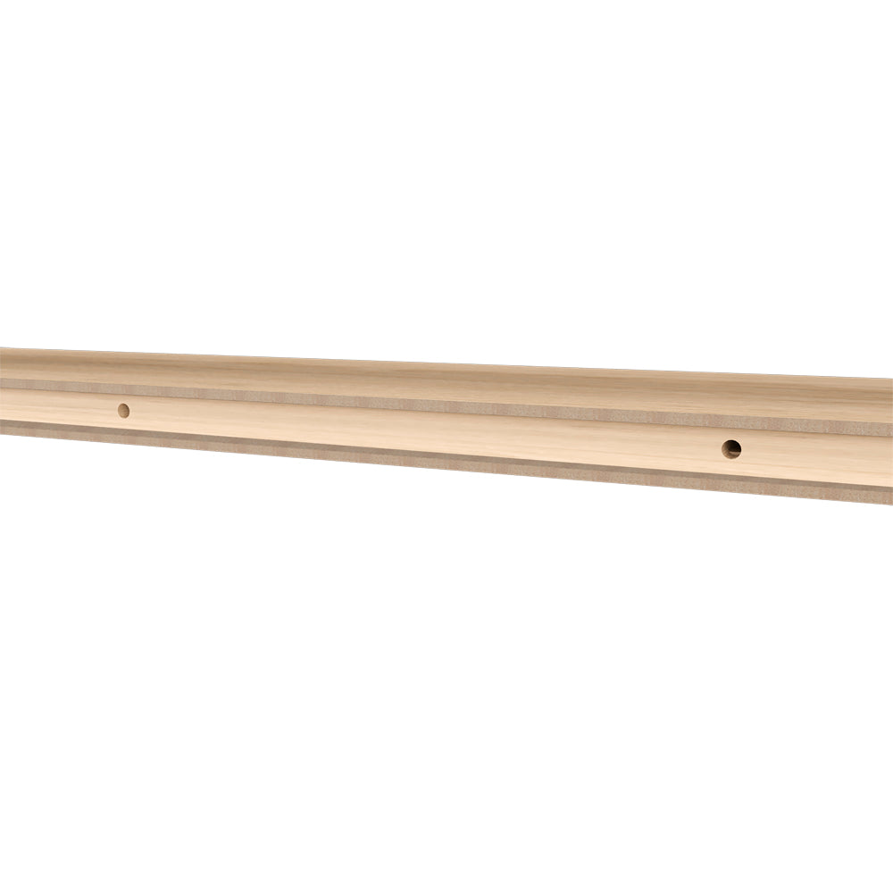 English Elm Floating Shelf Lyle Set of Two Light Pine Beige Engineered Wood 47.2x10.2x3.5in Space-Saving Display Shelf B092P245921