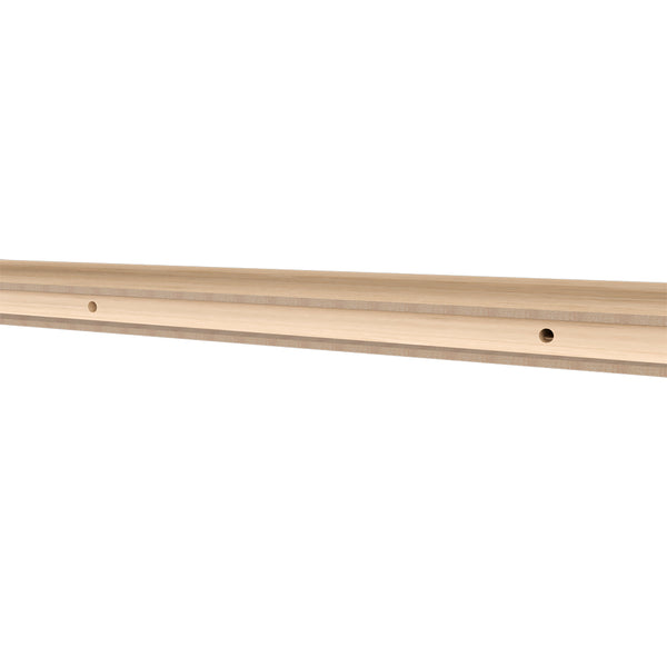 English Elm Floating Shelf Lyle Set of Two Light Pine Beige Engineered Wood 47.2x10.2x3.5in Space-Saving Display Shelf B092P245921