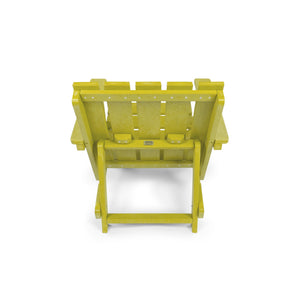 English Elm Shoreline Recycled Hdpe Folding Adirondack Chair Fully Assembled Modern Patio Seating Yellow B2745P409680