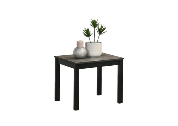 English Elm Gray 3pc Contemporary Coffee & End Table Set with Faux Marble Gray Wood Tops Solid Wooden Legs Stylish Living Room Furniture B2741P391797