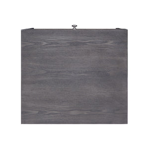 English Elm Rectangular Modern Coffee Table with Sleek Metal Sled Base, Wood Top for Chic Living Room Style Chrome,Gray B016P314031