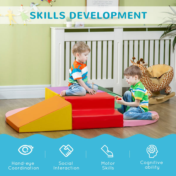 English Elm Qaba 12 Piece Modular Foam Toddler Play Sofa Set for Creative Playroom Fun W2225P249710