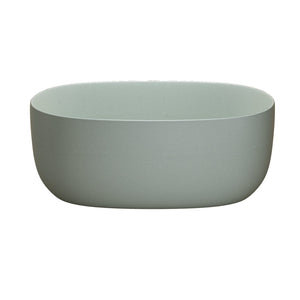 English Elm 51'' Freestanding Solid Resin Stone Soaking Tub Spa Ergonomic Matte White Bath Turquoise Green W2753P340358