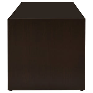 English Elm Norwell Cappuccino Computer Desk 60" Wide with Left Keyboard Tray, Engineered Wood, Modern Office B062P337735