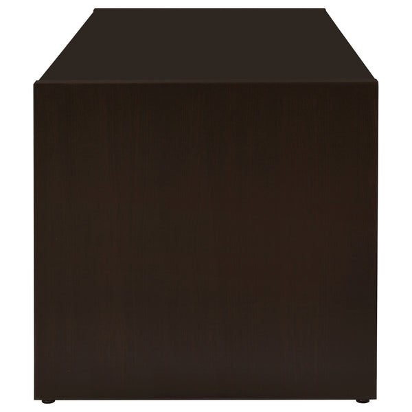 English Elm Norwell Cappuccino Computer Desk 60" Wide with Left Keyboard Tray, Engineered Wood, Modern Office B062P337735