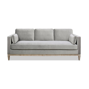 English Elm Jennifer Taylor Home - Knox 84" Modern Farmhouse Sofa In Opal Grey Velvet - Luxurious Comfort & Stylish Versatility For Your Home B2719P238331