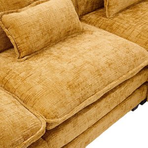 English Elm United 112" Oversized Modular Sectional Sofa For Living Room - Comfy Chenille Couch With Storage & Usb W1568S00187-GIGA