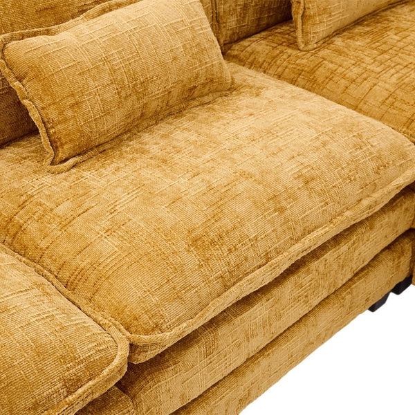 English Elm United 112" Oversized Modular Sectional Sofa For Living Room - Comfy Chenille Couch With Storage & Usb W1568S00187-GIGA