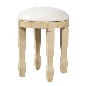 English Elm 46" Vintage Dressing Table Floral Carved Mirror 5 Drawers Stool Bedroom Vanity N704P381405K