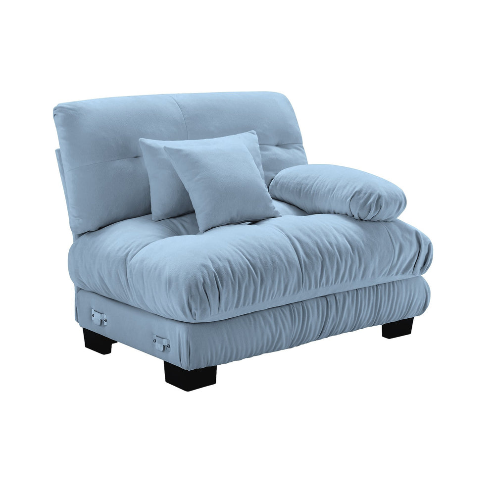English Elm Pariss Modular Sectional Sofa Unit in Plush Chenille with Deep Seat and Two Pillows W714P284886