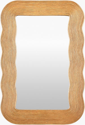 Surya Dance Handcrafted Coastal Traditional Accent Wall Mirror for Entryway or Living Room 36"H x 24"W x 1"D Rectangle DACE002-3624