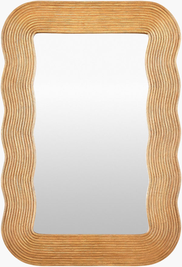 Surya Dance Handcrafted Coastal Traditional Accent Wall Mirror for Entryway or Living Room 36"H x 24"W x 1"D Rectangle DACE002-3624